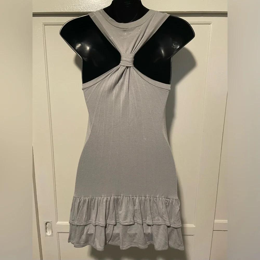 Terra Grey Ruffled Mini Dress! 🩶 - Picture 3 of 4